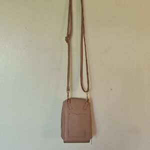Elegant Dusty Pink Crossbody Bag By Avon.